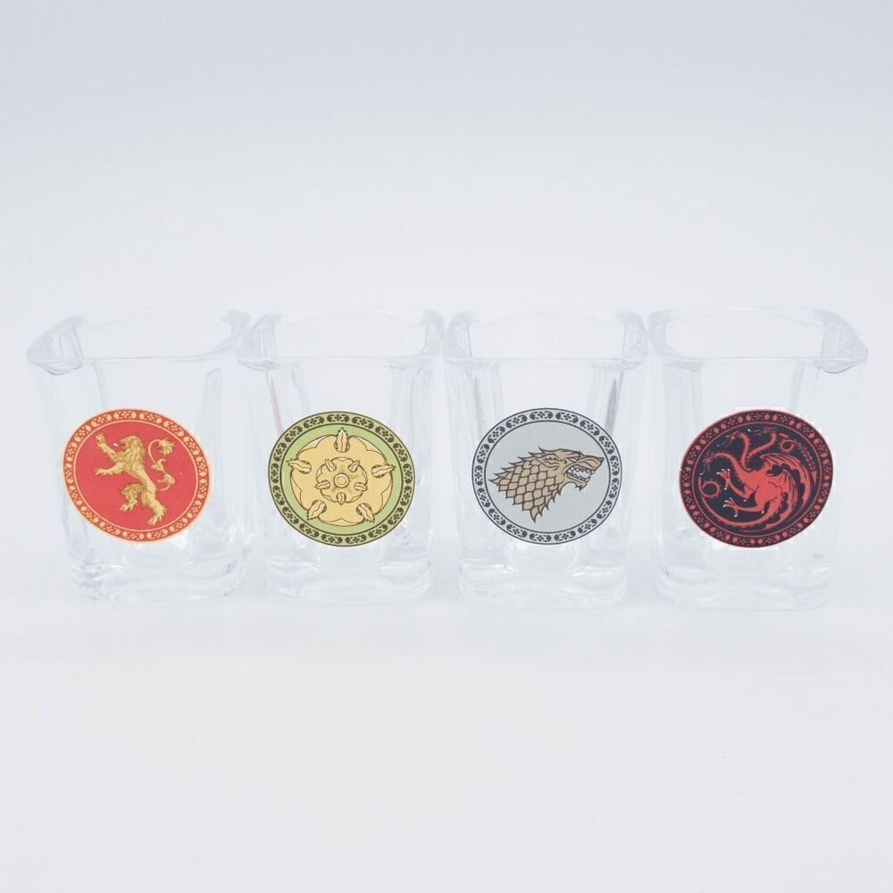 Set of 4 Game of Thrones Shot Glasses